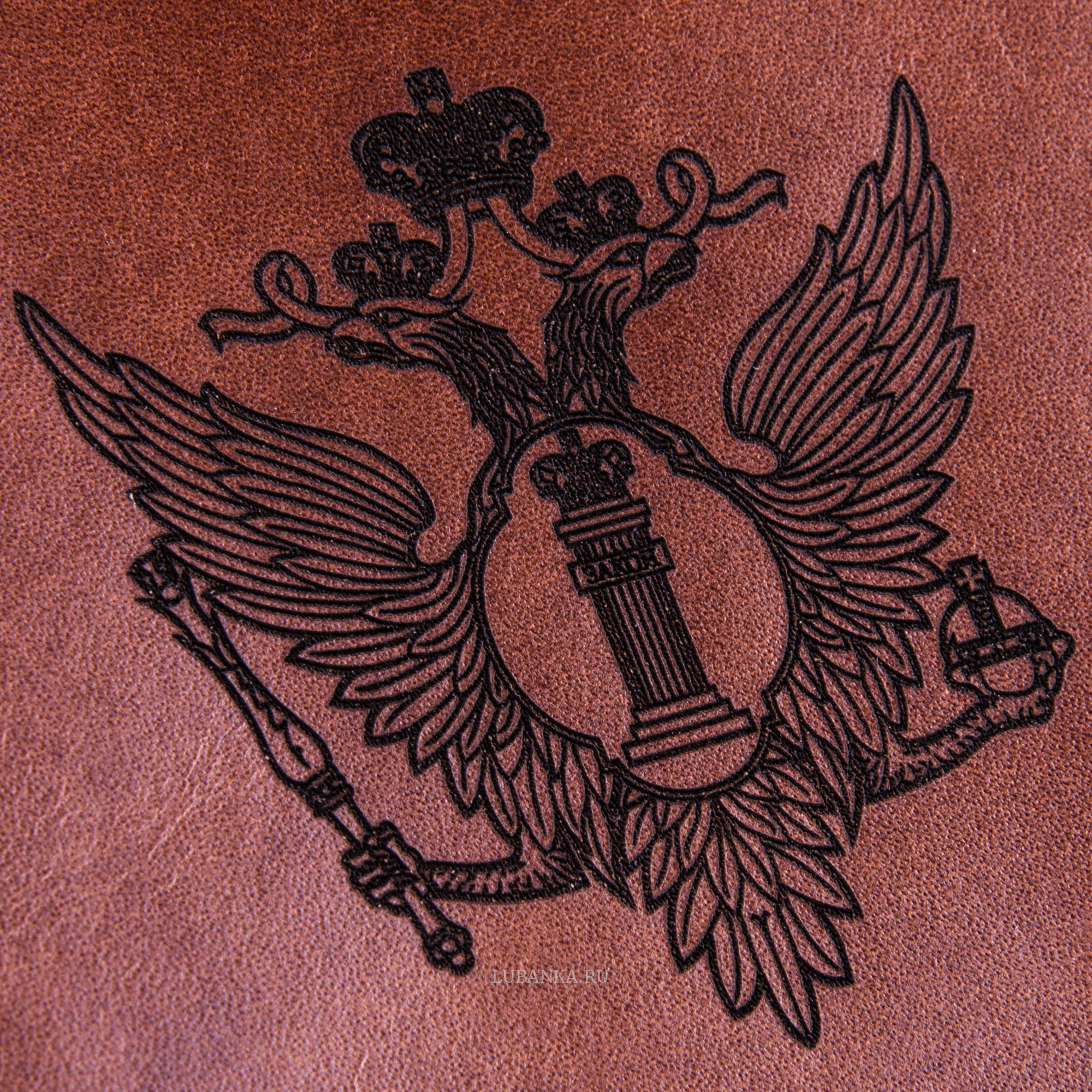 Обложка для паспорта МинЮст коричневая